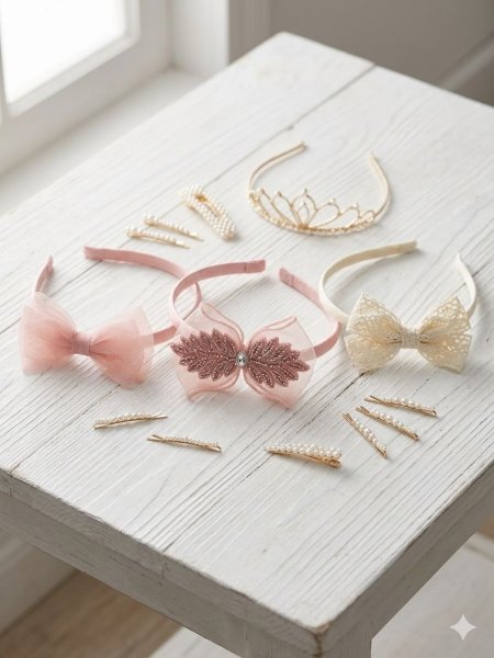 طوق شعر بنات فراشه